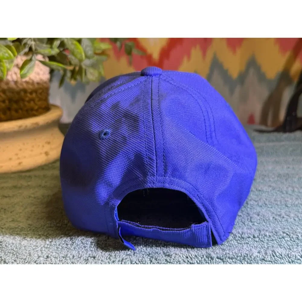 New Adidas Youth Blue / Black Climalite Baseball hat adjustable closure